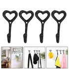 12x4.2x5.5cm Iron Heart Coat Hook Iron Heart Coat Hook Wall Mounted Cast Iron