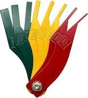 Brake Lining Thickness Gauge, 8 Pieces Car Brake Pad Measuring Ruler Tool Feeler, Disc and Drum Brake Lining Gauge Set with Color Coded and SAE & Metric, Car Accessories