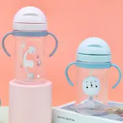 Straw Sippy Cup 400ml Baby Cups With Lids Straws Spout Leakproof For Toddlers