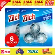 2x Zilch Long Lasting Toilet Cistern Blocks 3pk Toilet Cleaner Bathroom Cleaning