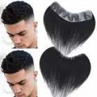 US 100% Human Real Hair Replacement System For Man Men Toupee Hairpiece Hairline
