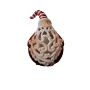 Home Reflections Christmas Luminary w/Flameless Candle & Timer Santa In Box