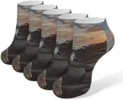 [LPSADGF] Along The Rocks Socks Low Cut Ankle Sock Athletic Running Low Cut Socks Thin Soft Ankle Socks Unisex, White, One Size Short, White, One Size Short