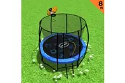 Kahuna Pro 8ft Trampoline with Mat, Reversible Pad, Basketball Set