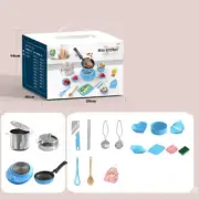 Children'S Real Cooking Mini Kitchen Toys - 22 PCS Set