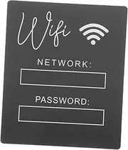 [GLEAVI] Minimalist WiFi Password Sign Acrylic Qr Code Sign for Home Office Restaurant Easy to Use Indicator