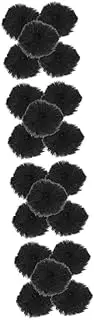 Alasum 20 Pcs Wool Cover Lavalier Furry Windscreen Muff Cell Phone Ktv Singing Accessories Mic Windscreen Fluffy Mic Cover Faux Fur
