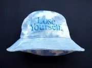 PACO RABANNE x PETER SAVILLE bucket hat "Lose Yourself" sky blue tie dye NWT