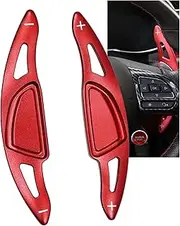 ontto Car Steering Wheel Shift Paddle Shifter Extension Compatible with MG ZS MG5 MG6 GS HS Roewe RX5 RX8 2017 2018 2019 2020 Aluminum Alloy Accessories Gear Shift Car Styling 2 pcs Red