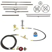 Create Your Own Gas Fire Pit/ Fire Table Deluxe Kit - Lifetime SS Burner and Pan