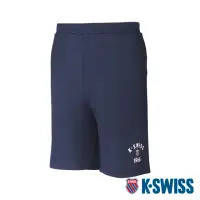 在飛比找momo購物網優惠-【K-SWISS】棉質短褲 Sweat Shorts-男-藍