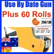 USE BY DATE PRICE PRICING GUN LABELLER + 60 ROLLS LABEL