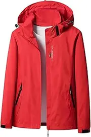 [fartey] Waterproof Rain Jacket for Women Winter Fall Lightweight Outdoor Windbreaker Outdoor Hiking Travel Rain Coat