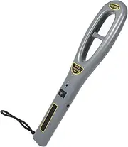 Handheld Metal Detector, Lightweight, High Sensitivity, with Buzzer and Red Indication Light, for Safety Inspection, Use with 9V 6F22 Battery