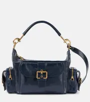 [Chloe] Chloé Camera Medium leather shoulder bag One Size blue