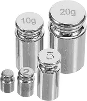 ULTECHNOVO Set of 5 High Precision Steel Weights 1g to 20g for Digital Scale Calibration Jewelry Crafting