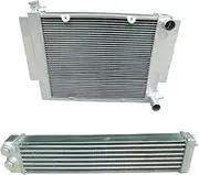 Aluminum Radiator+ Oilcooler Compatible For Mazda RX2 RX3 RX4 RX5 RX-7 SA SA22C S1 S2 With Heater Pipe MT Oil Cooler