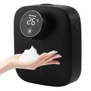Automatic Soap Dispenser, Rechargeable Touchless Wall-mounted Soap Dispenser For Foaming Soap, Hand Sanitizer Dispenser With Temperature Display