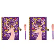 2PK Djeco Melissa Secret Notebook w/ Invisible Ink Magic Pen Stationery 8y+