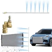 NIFUAL Car Radiator Cleaning Wand,Radiator Cleaner Wand,Radiator Flush And Cleaner Tool,Home Car Truck Power Washer Wand,Pressure Washer Jetter Nozzle Flat Wand Fit Over 2000PSI Pressure Washer ﻿