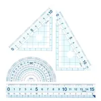 在飛比找三民網路書店優惠-【Raymay】零距離三角板量角器直尺組