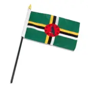 Dominica 4"x6" Flag Desk Table Stick