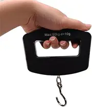 JSEIAJB Electronic Scales 50Kg *10g Digital Hand Held Fish Hook Hanging Weigh Scale Portable Luggage Balance LED Display