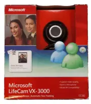 NEW Microsoft Lifecam Vx-3000 USB Built In Microphone - Computer Camera