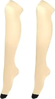 [Joitme] Navajo White High Knee Socks for Women, High Knee Socks, Tall Boot Socks for Women, Navajo White