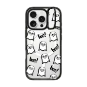 iPhone 16 Pro Impact Ring Stand Case MagSafe Compatible HALLOWEEN GHOSTS