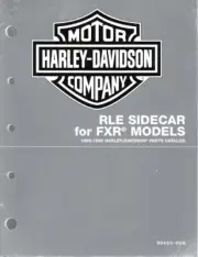 1995-1996 Harley-Davidson RLE Sidecar for FXR Factory Parts Manual NEW 99450-96A