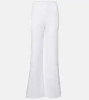 [Missoni] Missoni Cotton-blend wide-leg pants UK 14 white