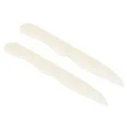 Bone Folder Creaser 2pcs Paper Creaser Arc Shape Scoring Folding Tool, White-3