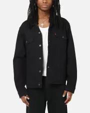 [LEVI STRAUSS AND CO] Levi Strauss And Co Denim Trucker Jacket Black - Size S S Black