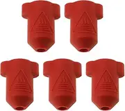 VGOL 5pcs 3D Printer Extruder Hot End Silicone Sleeve 3D Printer Extruder Silicone Protective Cover Compatible with Creality K1 K1 MAX 3D Printers, Red