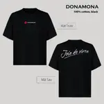 DONAMONA 的 T 恤“JOIE DE VIVRE”(黑色)