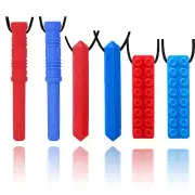 Sensory Chew Necklace by for Boys and Girls with Autistic, ADHD, Oral Motor (2