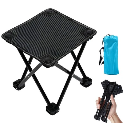 Mini Chair Folding Camping Stool Outdoor Portable Stools Lightweight with Car...