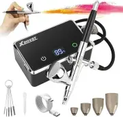 XDOVET 32PSI Airbrush Compressor Mini Airbrush Set Double Action Multifunctional