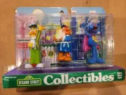 Vintage Sesame Street Collectible Figure Set Bert Ernie Grover Tyco NIB!