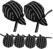 [OATIPHO] Japanese-Inspired Chef Cap Set 6pcs Fast Food Hat Chef Work Hat Head Wrap Quick-Dry for Waitstaff for Kitchen