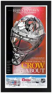 2013 Stanley Cup Finals Champions Chicago Blackhawks Newspaper Print Framed! HWK