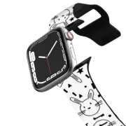 Apple Watch Series 4-6, SE (44mm) Impact Band Bunny Watch by Matthew Langille