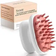 Kamedis Scalp Massager Shampoo Brush, Soft Silicone Scalp Exfoliator Stimulates the Scalp to Speed Up Hair Growth, Soothe Dry Scalp, and Scrub Away Dandruff