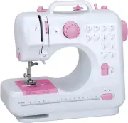 Mini Sewing Machine for Beginner, Portable Machine,12 Built-in Pink