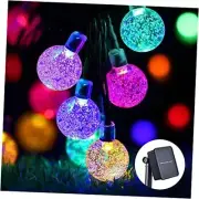 Solar String Lights Outdoor 100 Led 40 Feet Multi-Color 1Pack Multicolor-Solar