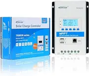 30A MPPT Solar Charge Controller EPEVER New Upgrade,100V,390W/12V; 780W/24V Auto Work, Suitable for Lithium Battery, Solar Regulator, EPEVER Triron3210N for Home Outdoor Camping Caravan Boat