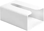 Under Cabinet Tissue Box Wall Mounted Adhesive Tissue Holder Toilet Paper Organizer Paper Towel Dispenser for Bathroom Bedroom Kitchen White