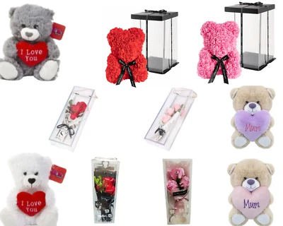 Valentines Day Gift Set Hamper Her Him Wife Girlfriend I Love You Teddy Bear Boy