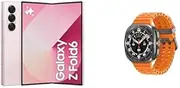 [Samsung] Galaxy Z Fold6 AI Smartphone, Pink, 256 GB + Galaxy Watch Ultra 47mm LTE Titanium Grey